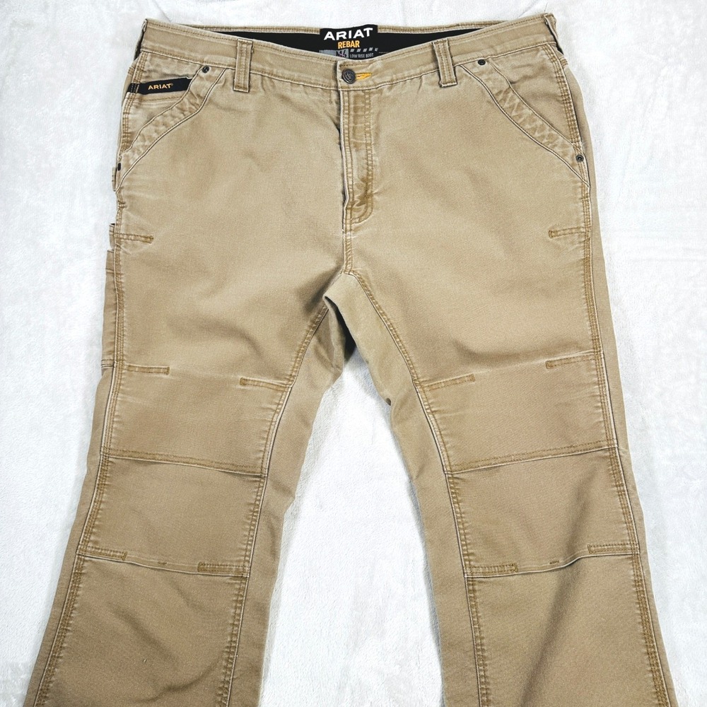 Ariat Rebar M4 Pants 42x35 Low Rise Boot Cut Work Jeans Canvas Utility Gorpcore